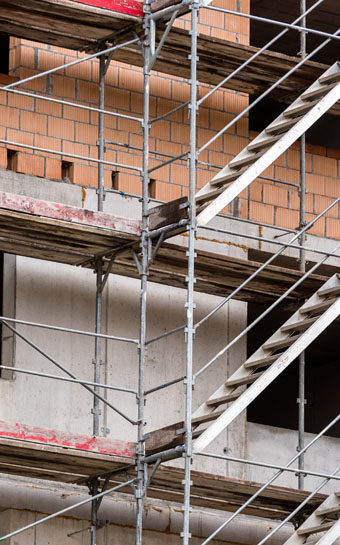 Scaffolding for Stair access on construction site Scaffolding for Stair access on construction site